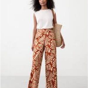 Hayden linen blend wide leg pant